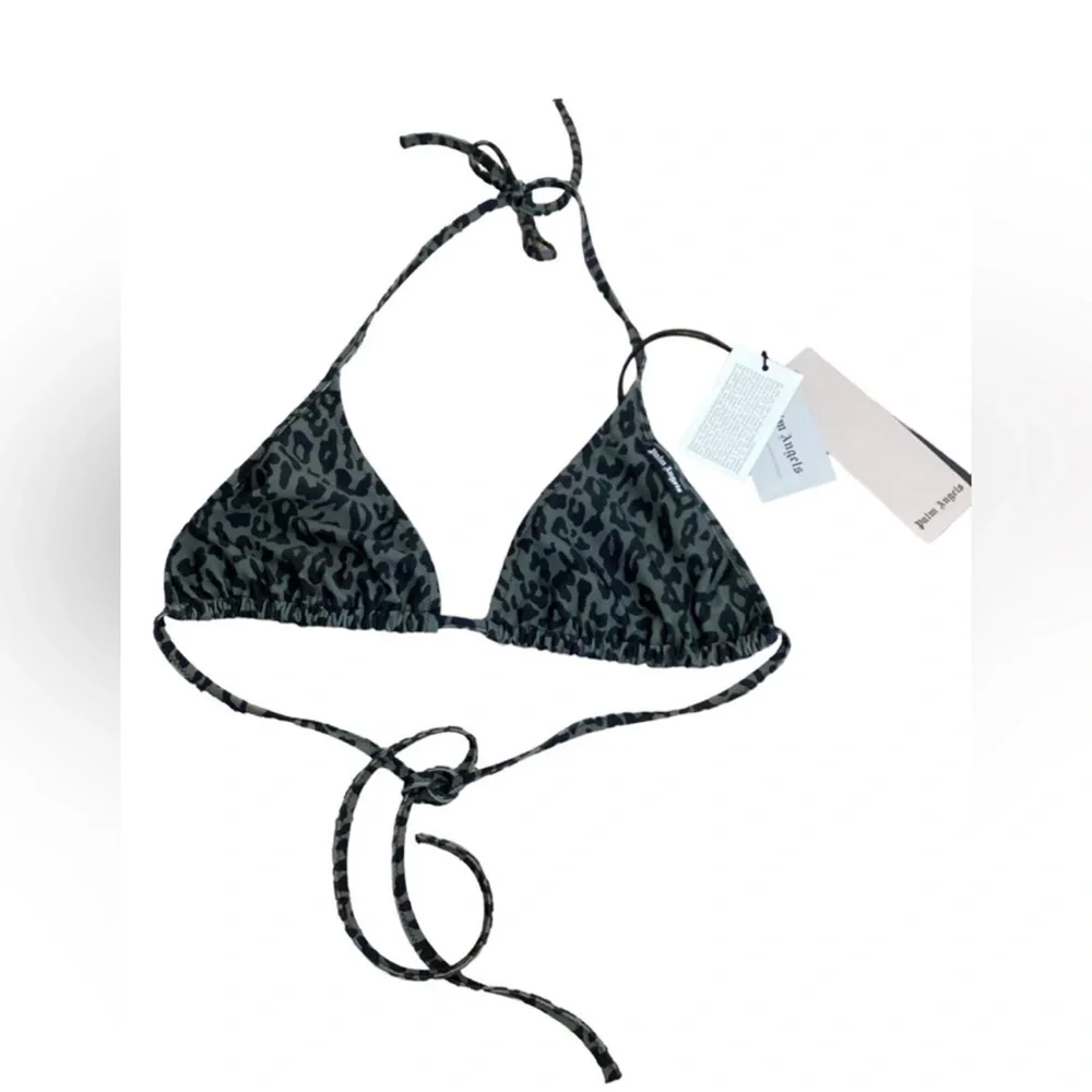 NWT Palm Angels Animal Print Brazilian Bikini Set in  Green & Black Size XXL